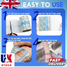 Waterproof Tattoo Bandage Roll - Transparent Second Skin Film for Aftercare Heal
