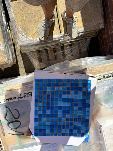 Huh mosaik blue glass mosaic - huh-mosaik,
