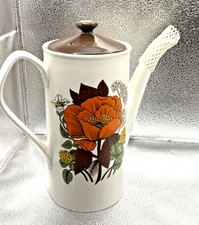 Coffee Pot w/ Poppy Design