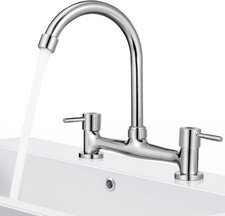 Double Mixer Tap Bathroom Sink