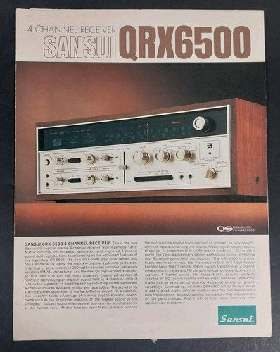 Original 1970s sansui qrx - sansui, qrx-6500