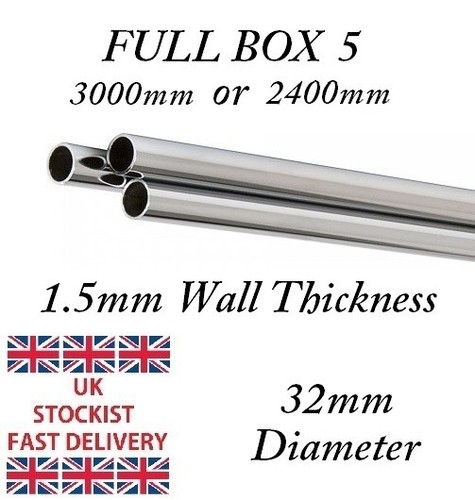 Chrome tube 32mm various - tube,