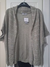 Tu Gold Sequin Shrug Cardigan