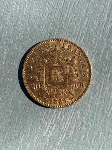 1869 napoleon iii franc - 1869, 20