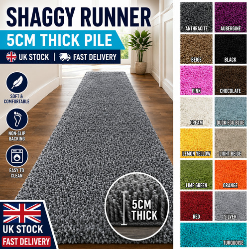 Luxury shaggy runner rug - luxury,