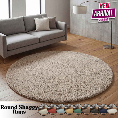 Round fluffy rugs - fluffy, large