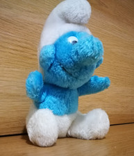 Vintage 1980 Peyo Smurf Plush Wallace Berrie & Co Toy Plush Stuffed Smurf Korea