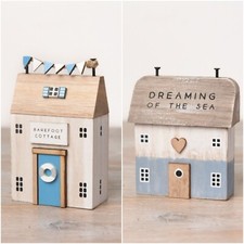 Delightful Freestanding  Wooden Seaside House/Cottage Nautical Coastal Decor