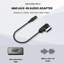 MMI to AUX-IN Cable 3.5mm Jack Adapter Mercedes Benz Multi Media Interface