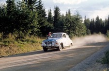 Matti Johansson Reijo Hagstrom Saab 96 V4 1000 Lakes Rally August - Old Photo 2