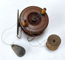 Vintage Wooden Fishing Reel