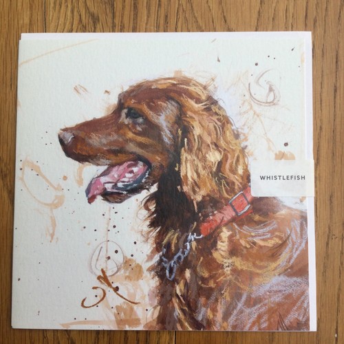 Whistlefish card red setter - whistlefish,