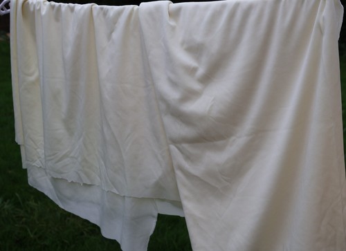 Vintage ivory fabric - ivory, light