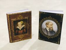 1/12 dolls house books- Opening x 2/tudor/dickens