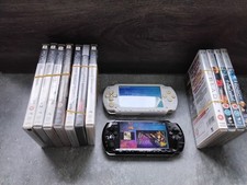 PlayStation PSP Portable Console Bundle X2 Consoles Games And Movies