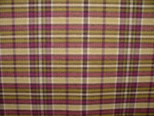 1.7 Metres iLiv Pitlochry Mulberry FR Tartan Check Fabric Upholstery Cushion