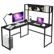 L-Shaped Laptop Desk W/ Open