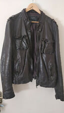 AllSaints Coerce Leather Jacket XL