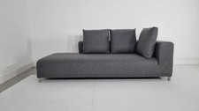 Ligne Roset Opium chaise unit in luxurious grey wool in excellent condition