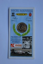 Nigel Mansell F1 World Championship Isle of Man 1993 £2 Coin