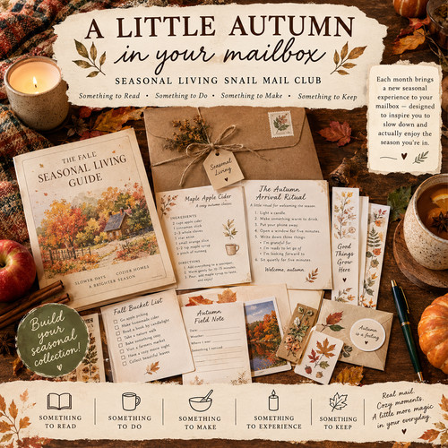 Fall edition snail mail cozy - edition, mail-
