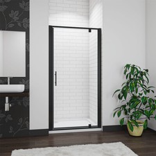 Black Pivot Shower Doors