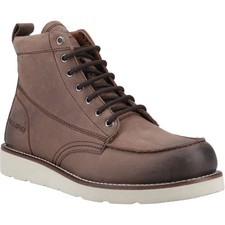 Jack & Jones Toronto Leather Men's Brown Stone Ankle Boots