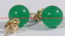 Fine 10mm Natural Green Jade