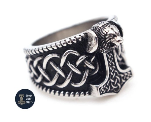 Viking thor hammer ring - thor’s,