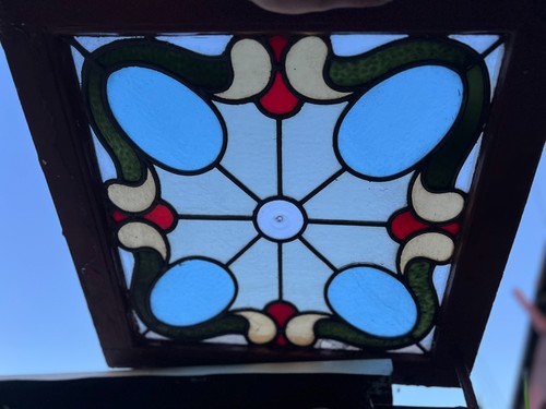 1890 antique stained glass - 1890's,