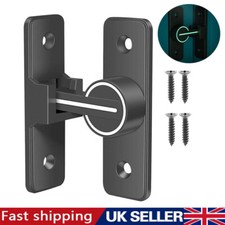 Sliding Door Latch Lock Barn Door Lock 90 Degree Luminous Heavy Duty Zinc Black