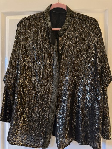Zara gold sequin jacket - gold, /
