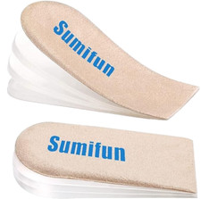 Sumifun 4-Layer 1 Inch Gel Shoe Lifts