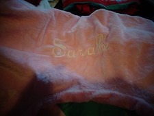  Pottery Barn Kids  Boppy Pillow cover mono Sarah pink plush New