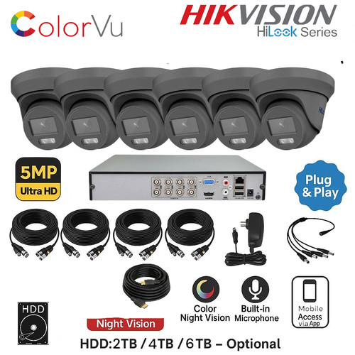 Hilook hikvision 5mp colorvu - hikvision,