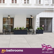 White Outdoor Tile Garden Paving Slab Patio Porcelain Tile 600 x 600mm