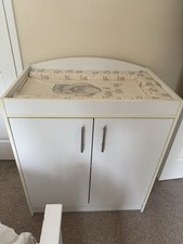 Baby Changing Table Unit with Cupboard Shelves
