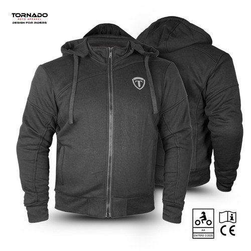 Men motorcycle fleece hoodie - men's,