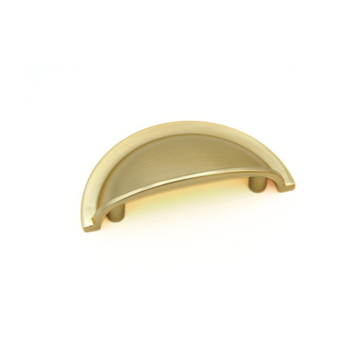 Brushed brass cup handle - brushed,