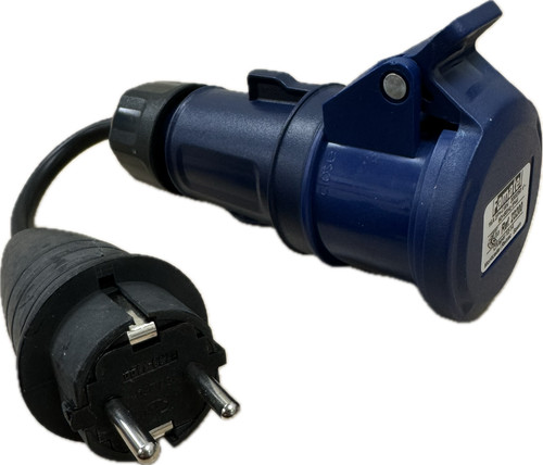 Schuko plug adapter ip20 - plug, c/w