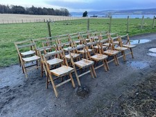 Vintage wooden folding chairs - vintage,