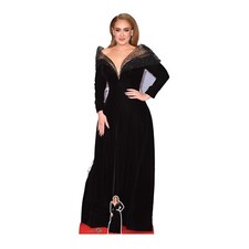Adele Black Dress Lifesize and FREE Mini Cardboard Cutout / Standee