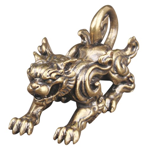 Brass kylin sculpture chinese - brass,