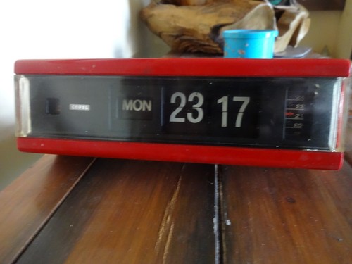 Vintage flip clock - clock, ~