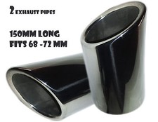 2 X EXHAUST TRIM TIPS MUFFLER