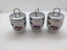 ROYAL WORCESTER EGG CODDLERS X 3 ASTLEY PATTERN 
