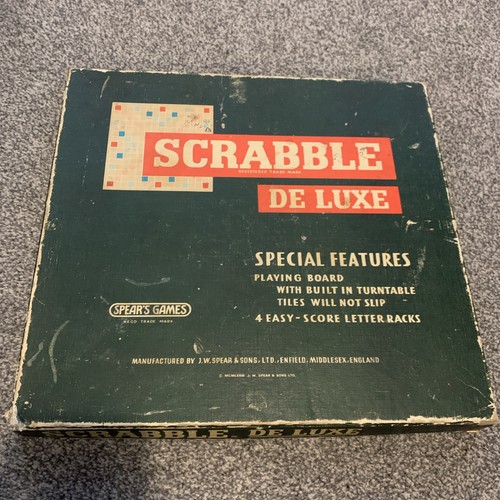 Vintage scrabble deluxe spears - vintage,