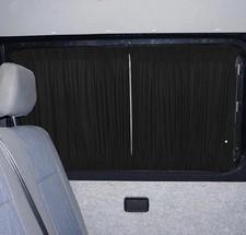 VW Caddy Blackout Curtains Camper Curtain Kit BLACK Drivers  Side Window