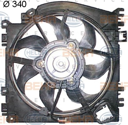 Mahle 8ew 351 043 - 043-701, fan