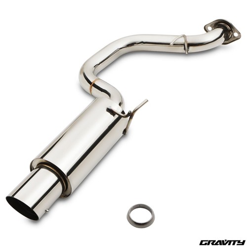 Stainless exhaust rear - stainless,